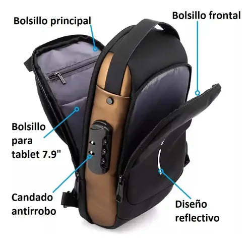 Mochila atirrobo con puerto USB