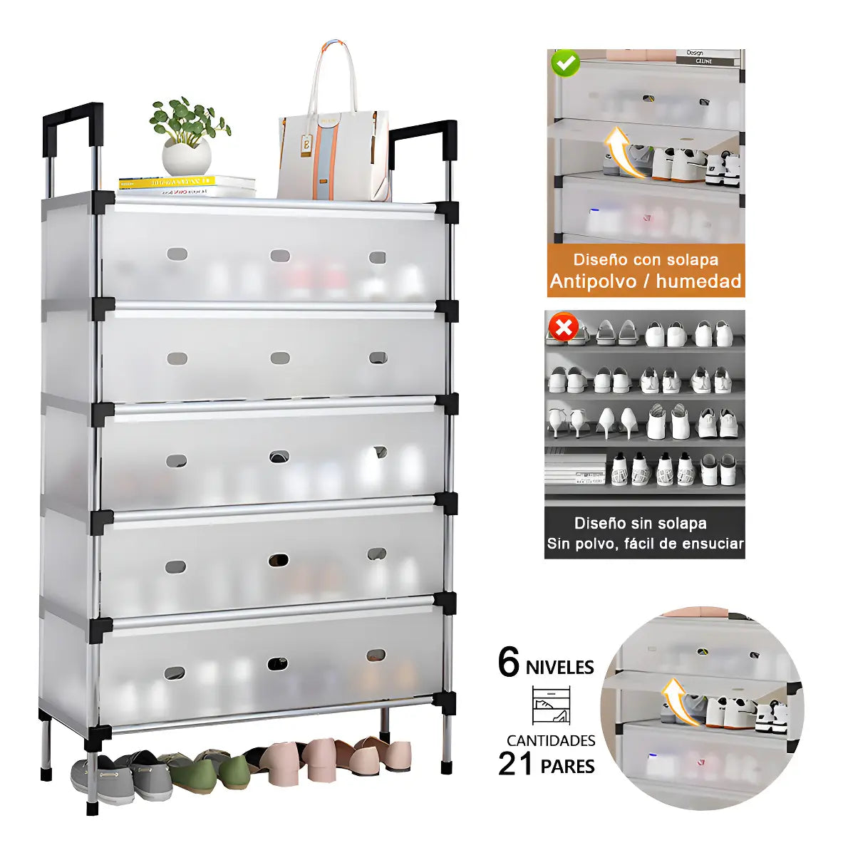 Organizador Zapatos 6 niveles