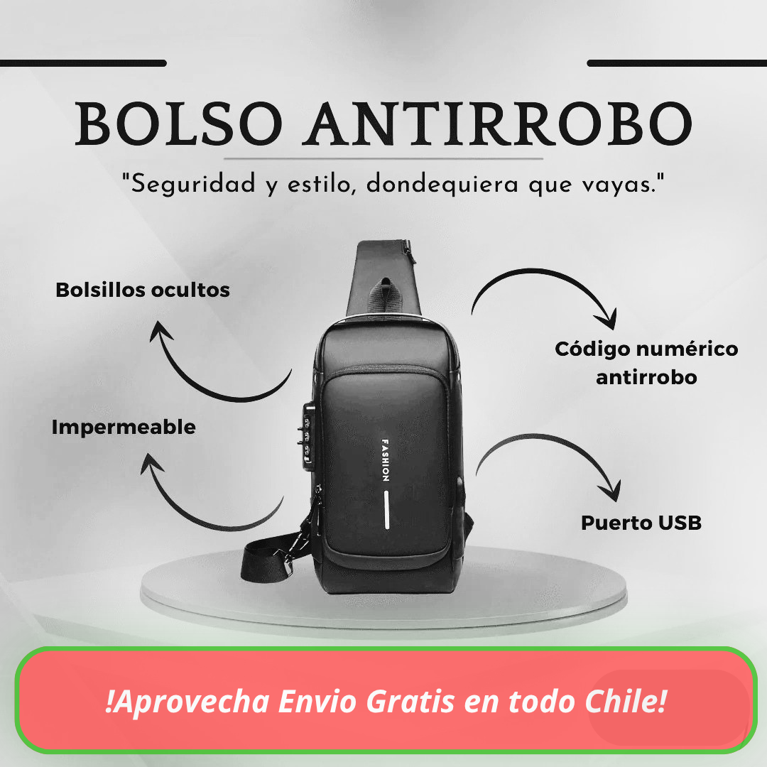 Mochila atirrobo con puerto USB