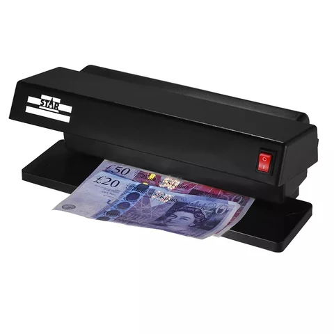 Lámpara detector de billetes falsos