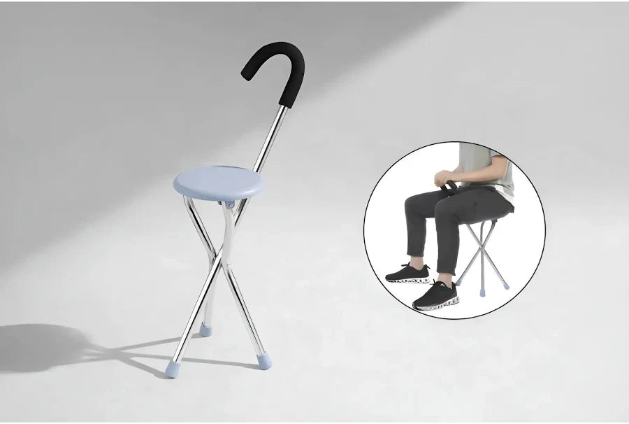 BASTON CON ASIENTO PLEGABLE